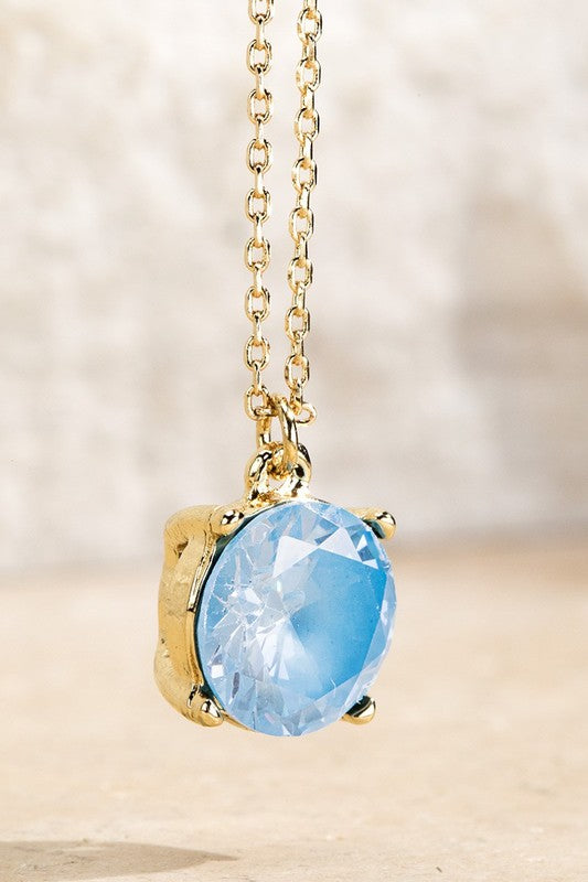 Cubic Zirconia Pendant Necklace