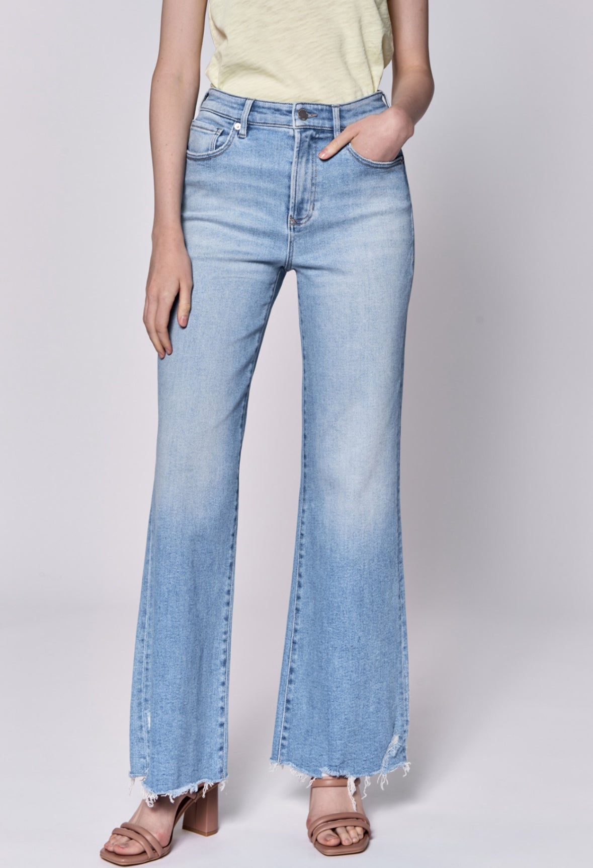 Fiona Sarasota High Rise Cut Off Hem Jean