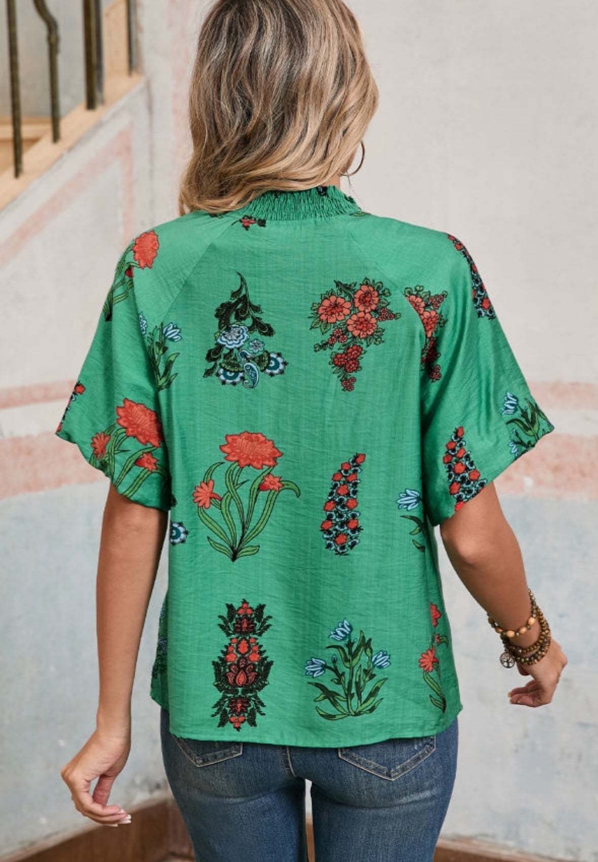 Green Garden Blouse