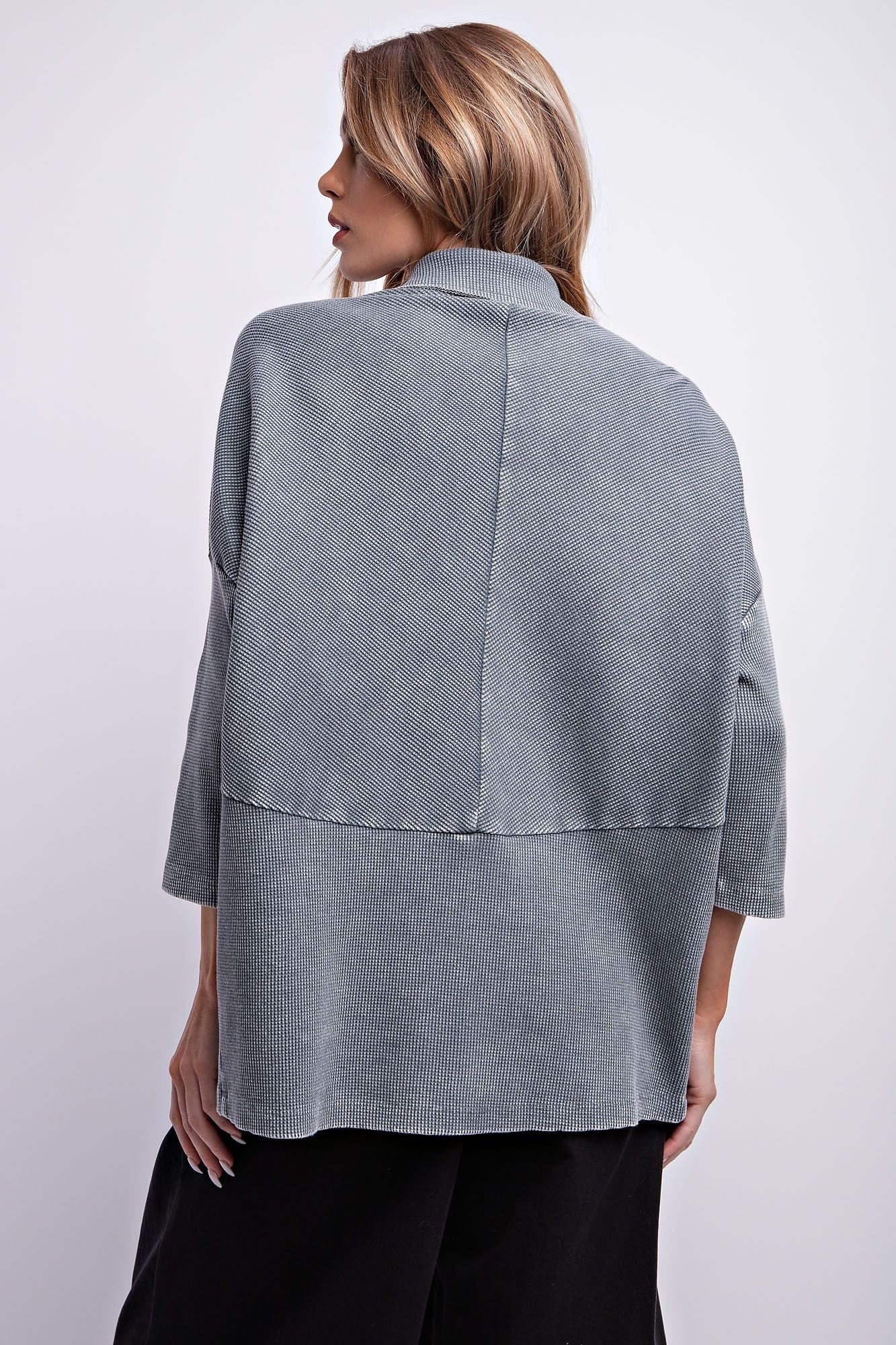 Half Sleeve Mineral Washed Top