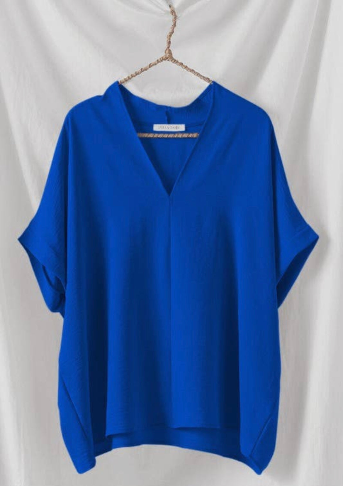 Oversized V-Neck Boxy Top