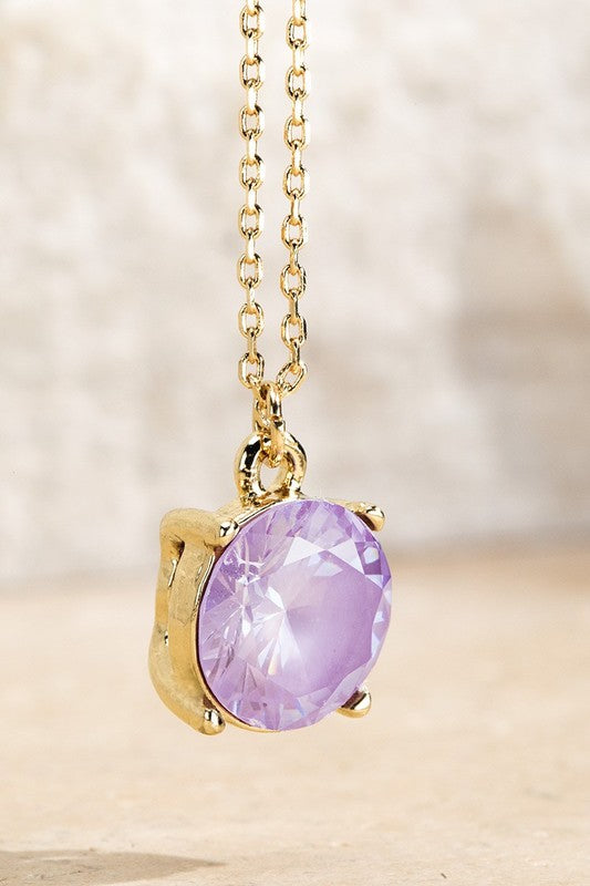 Cubic Zirconia Pendant Necklace