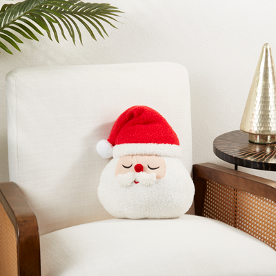 Santa Face Pillow