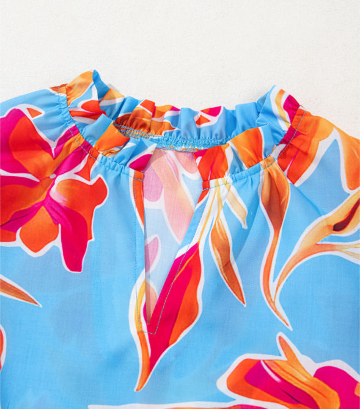 Nearly Summer Pom Trim Top