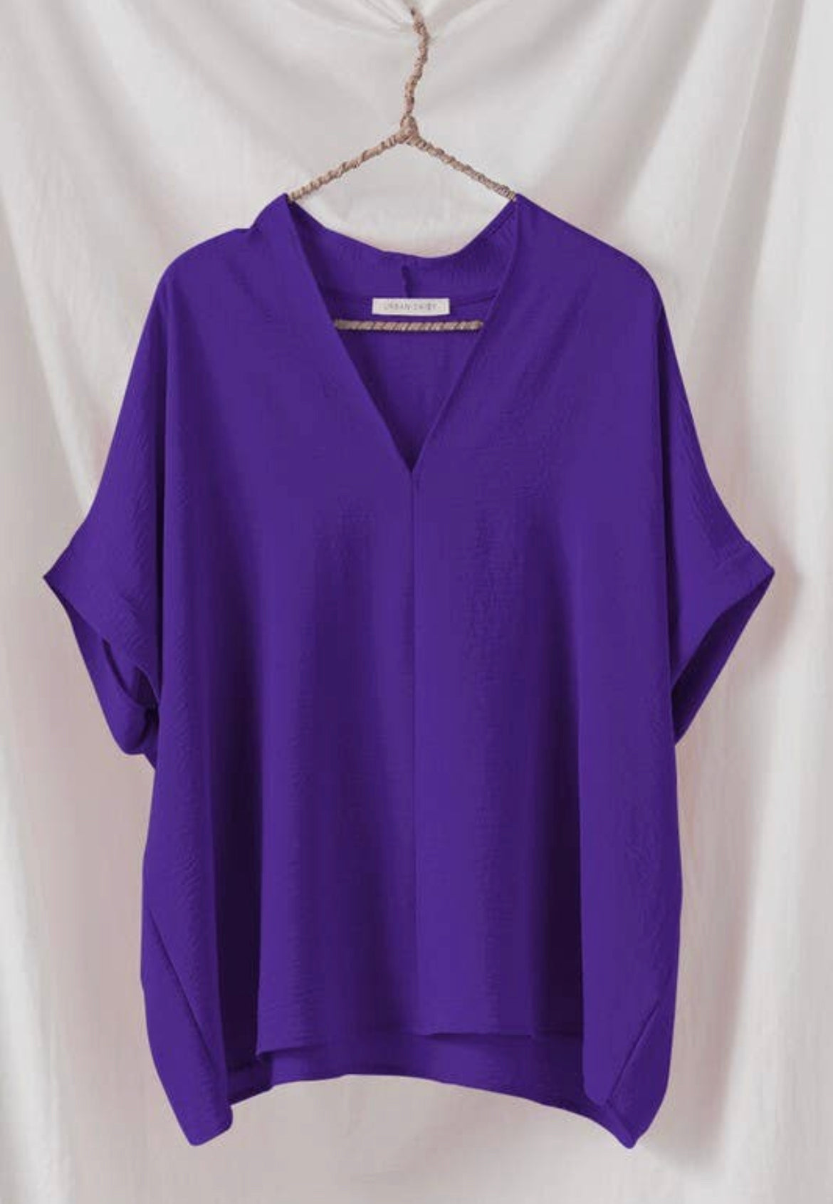 Oversized V-Neck Boxy Top