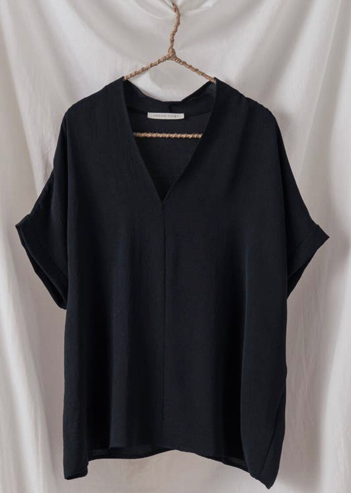 Oversized V-Neck Boxy Top