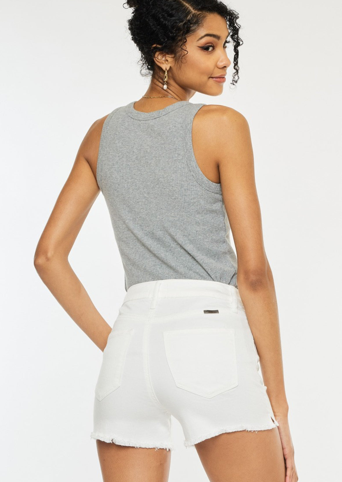 High Rise Stretch Shorts