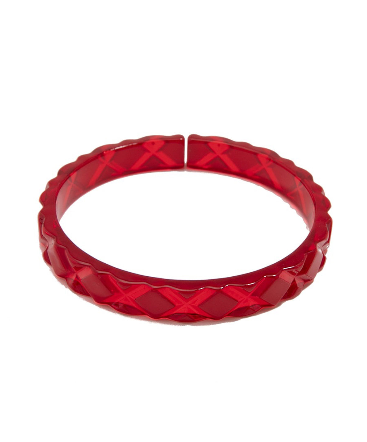 Quilted Resin Bangle Bracelet