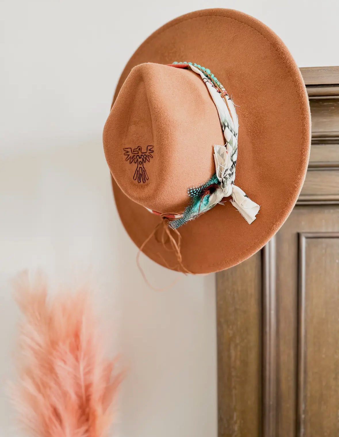 Fully Decorated Aztec Bird Rancher Hat