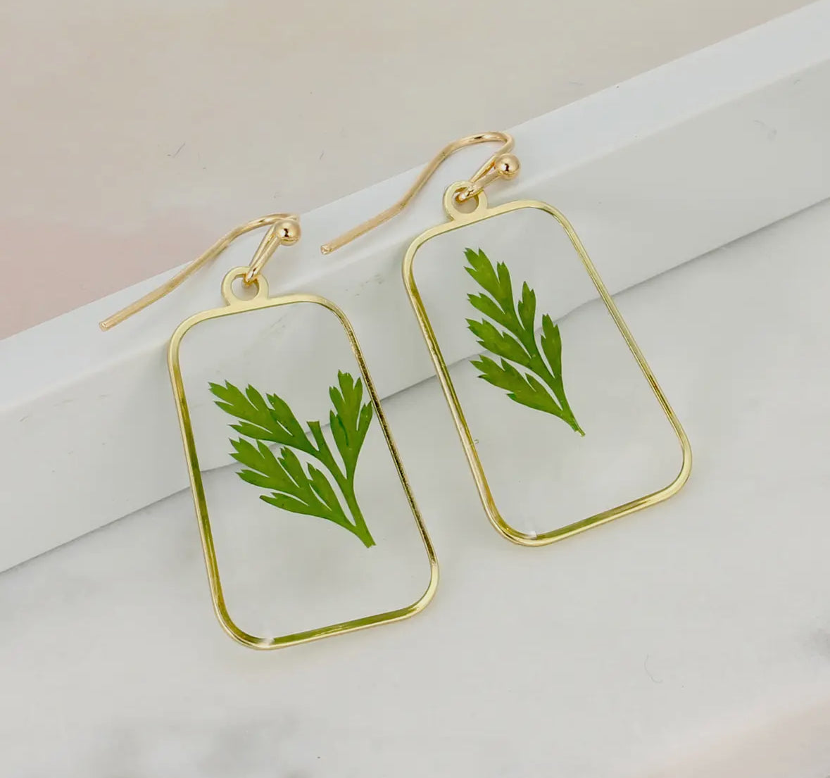 Fern Dried Earrings