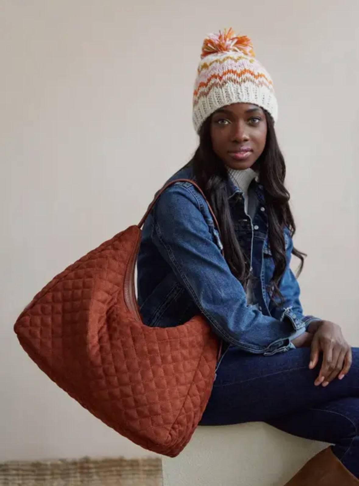 Hale Rust Hobo Bag
