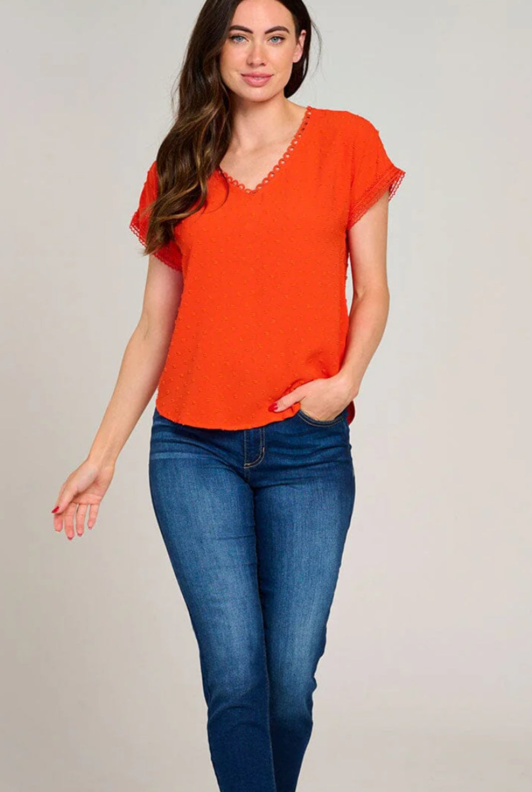 Swiss Dot Detailed Blouse