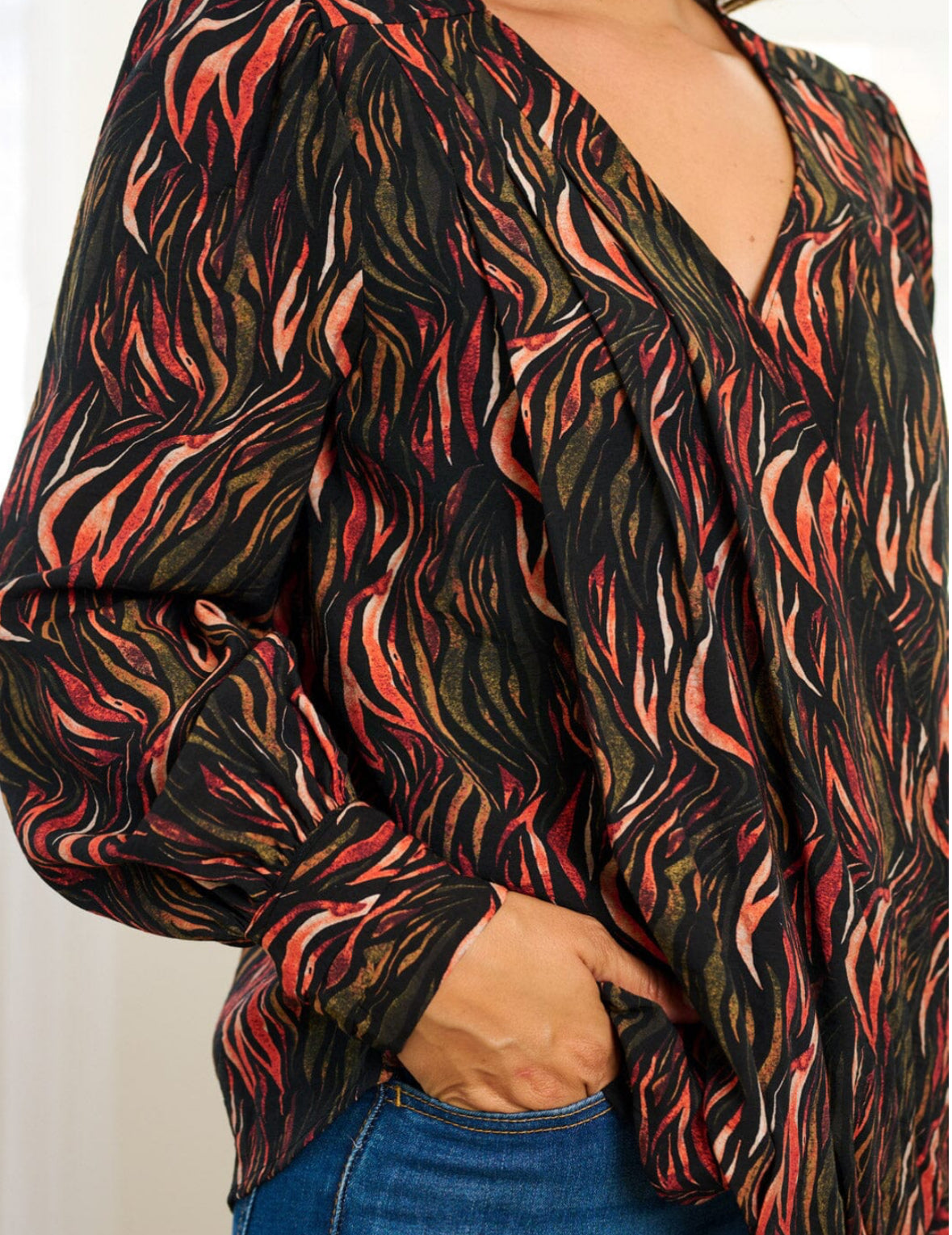Marginalia V-Neck Blouse