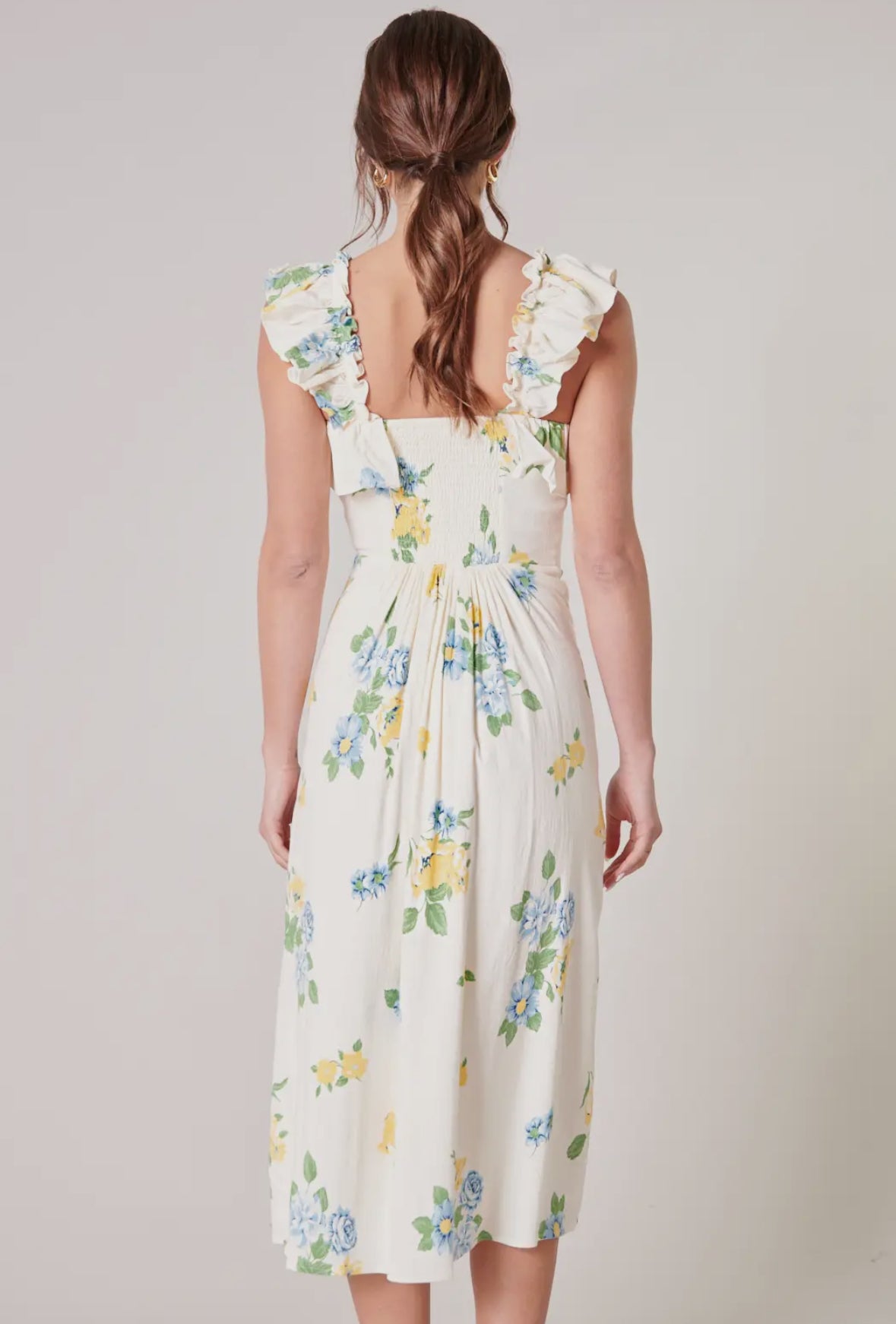 Zula Floral Milo Midi Dress