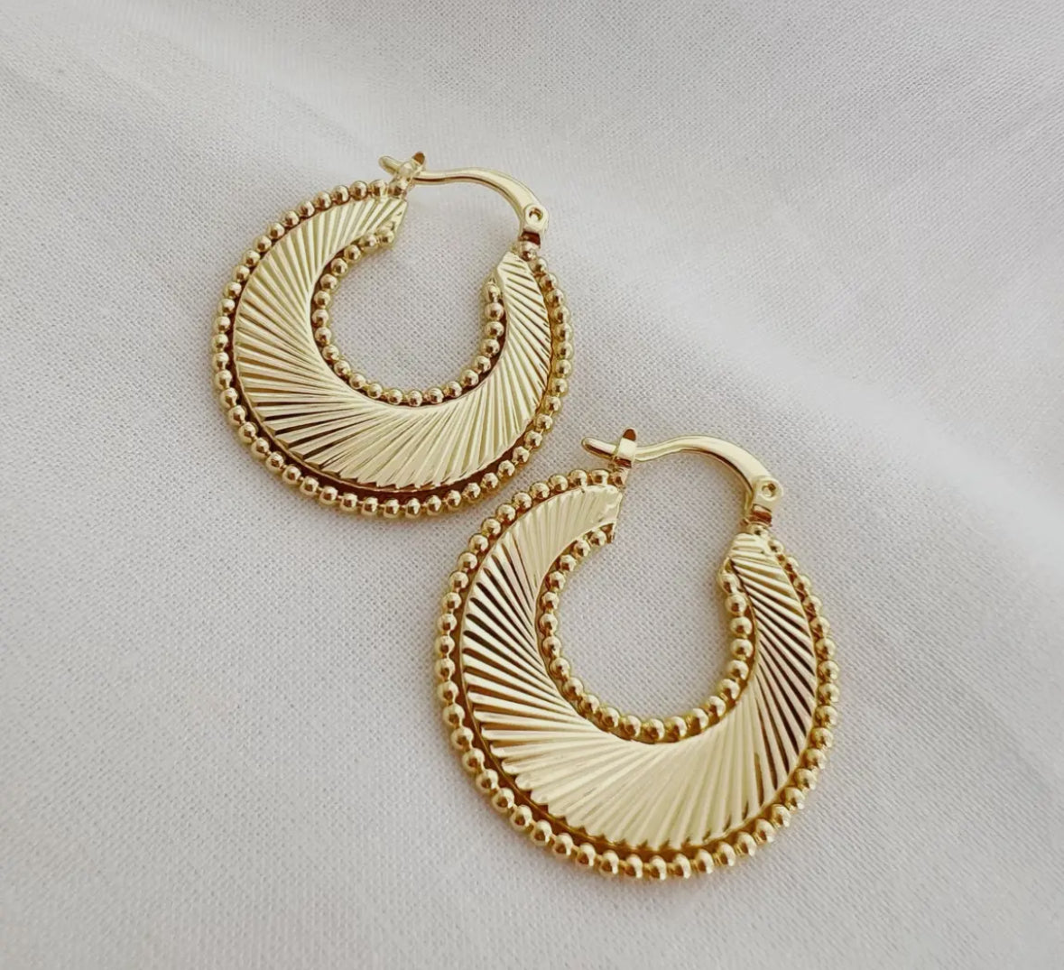 Freedom Sunburst Spiral Hoops