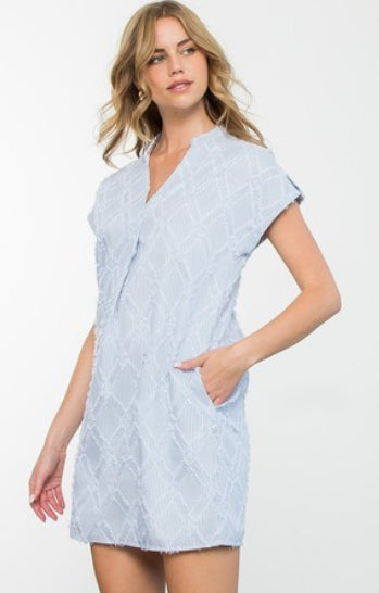 Baby Blue Mohair Pattern Dress