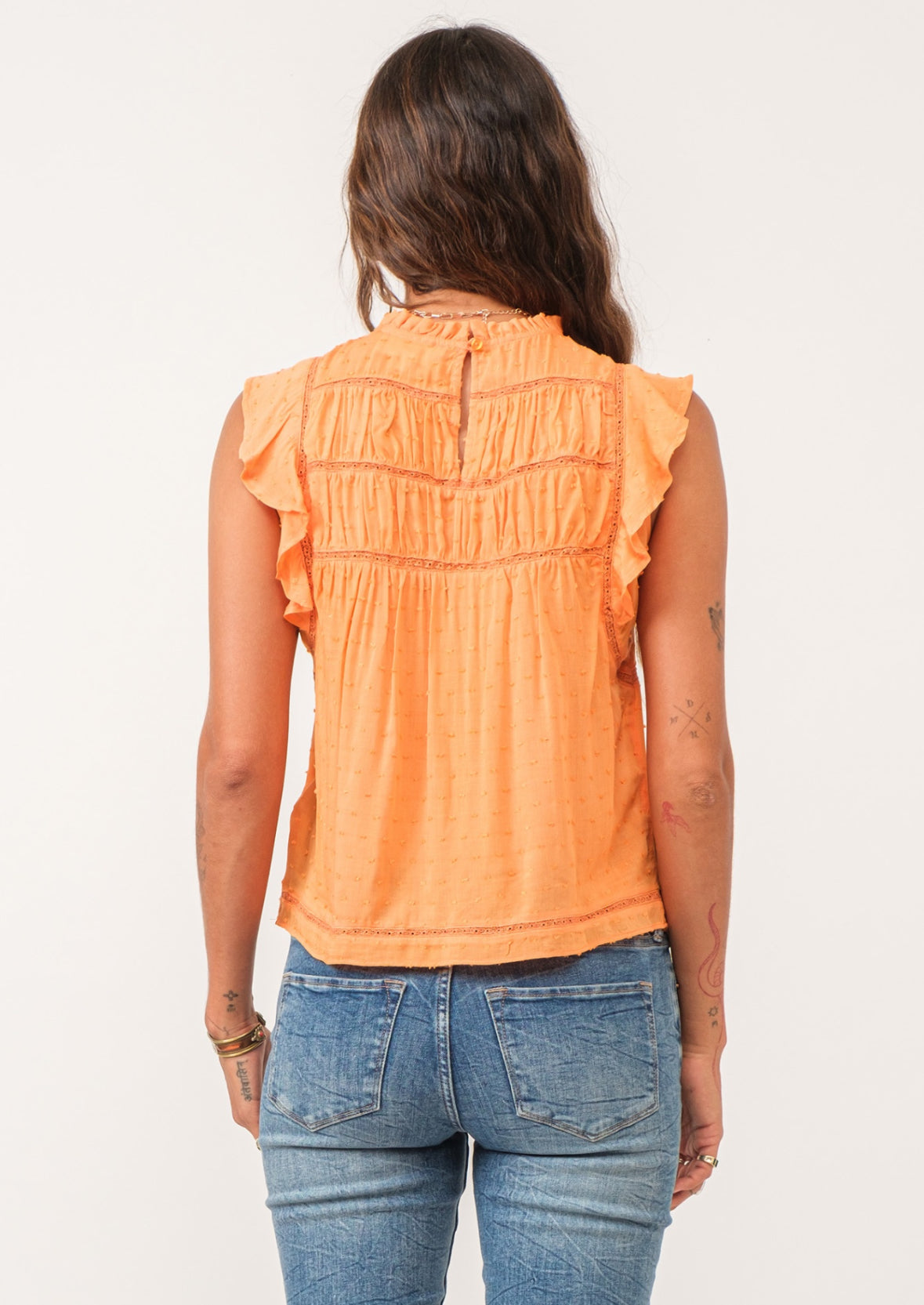 Alora Ruffle Sleeveless Top