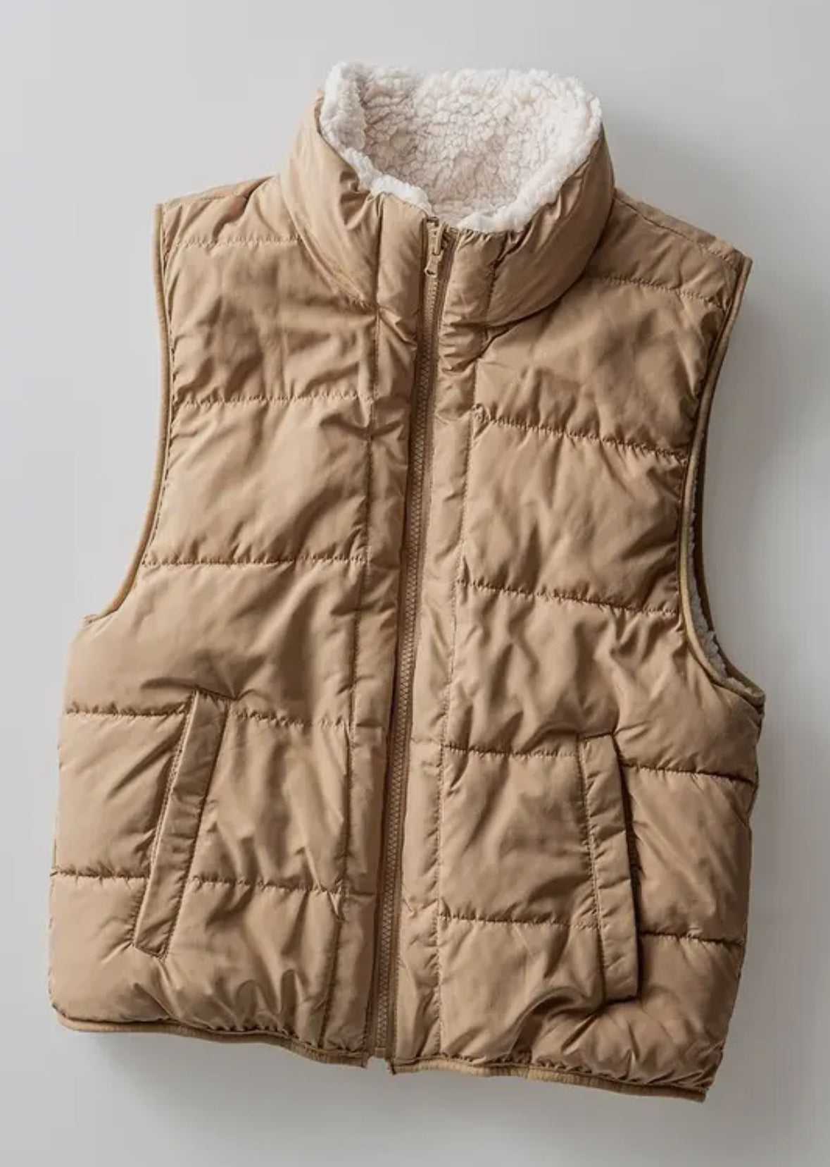 Fleece Lined Puffer Vest