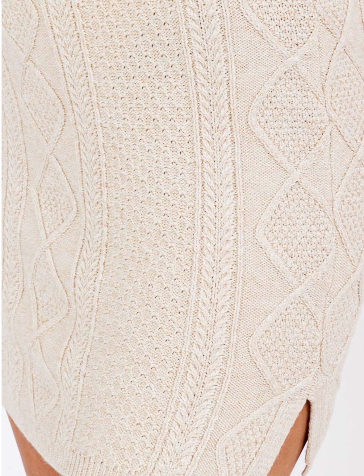 Cable Knit Mini Skirt
