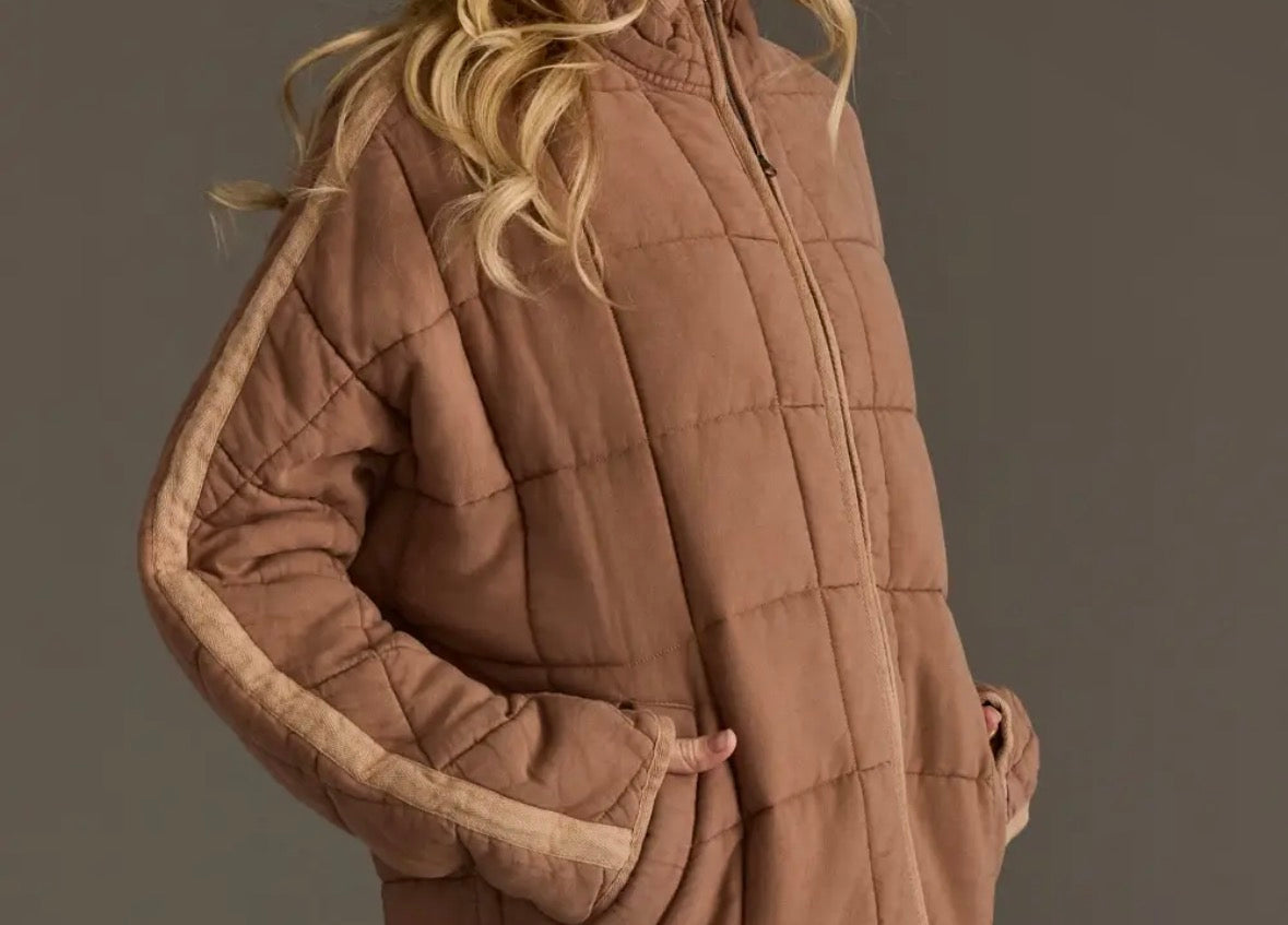 Soft Quilted Tan Jacket