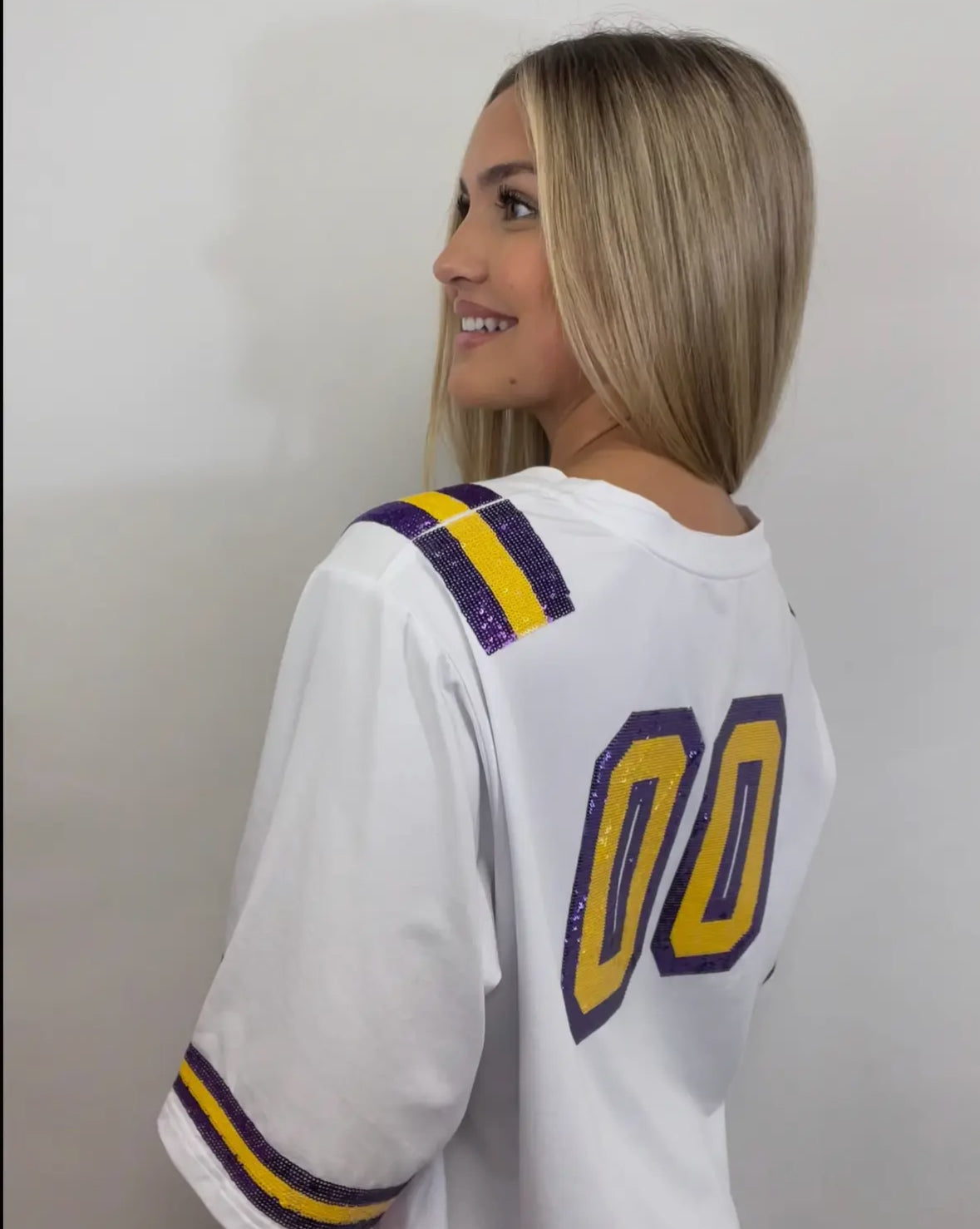 Set It Off Sequin Jersey Tee