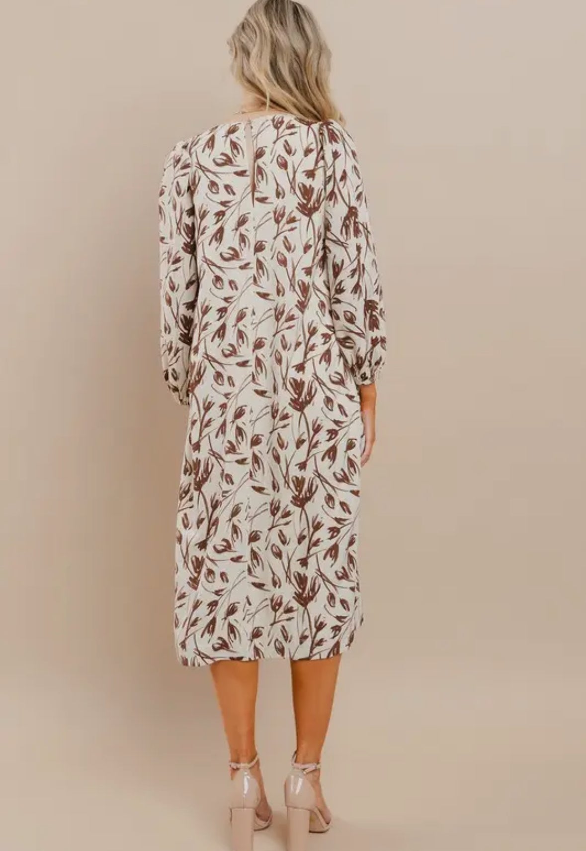 Chocolate Midi Shift Dress
