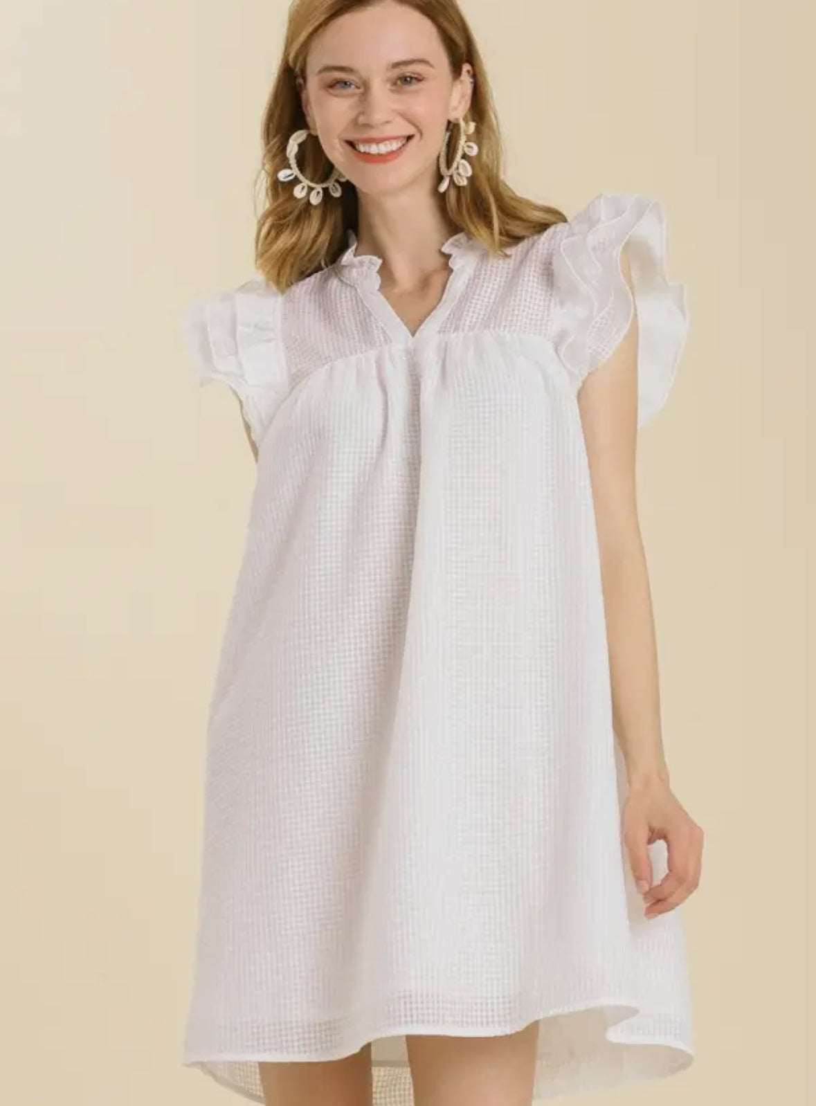 Basket Weave Organza Dress