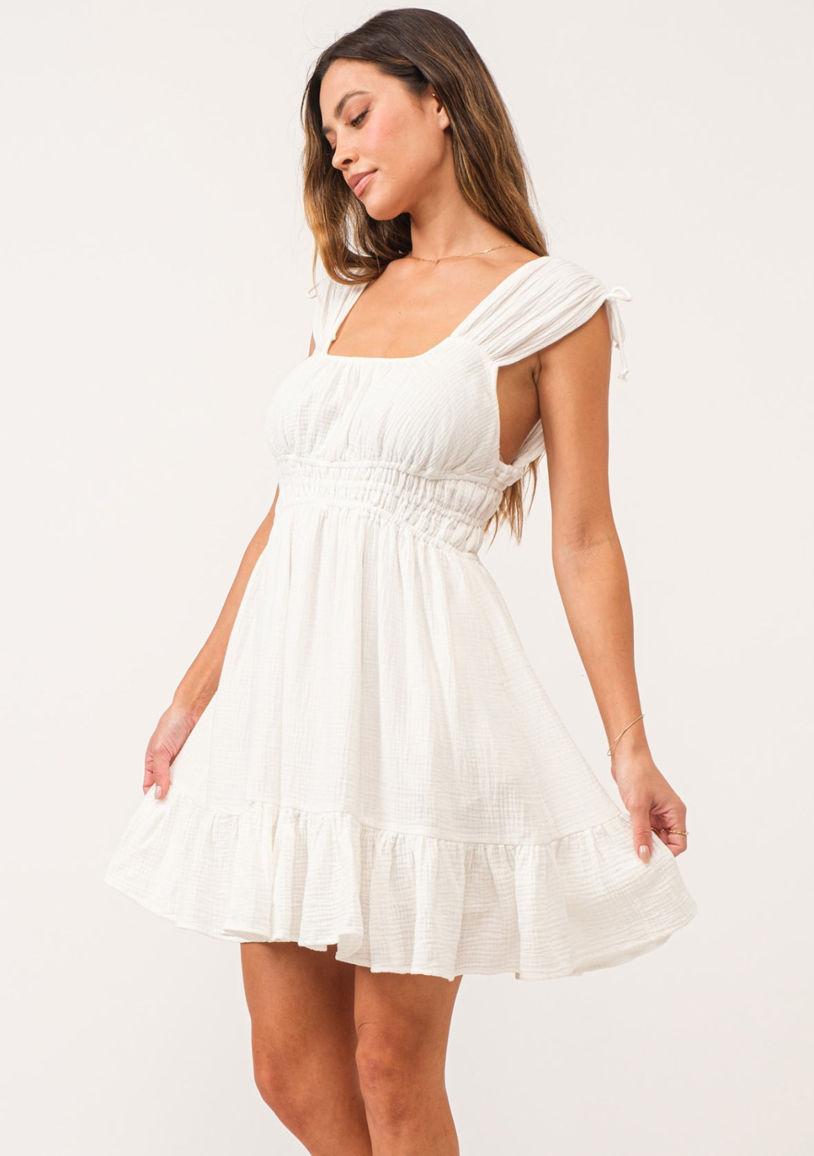 Hope White White Relaxed Dress