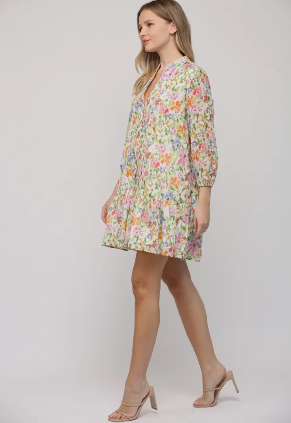Floral Cotton Voile Dress