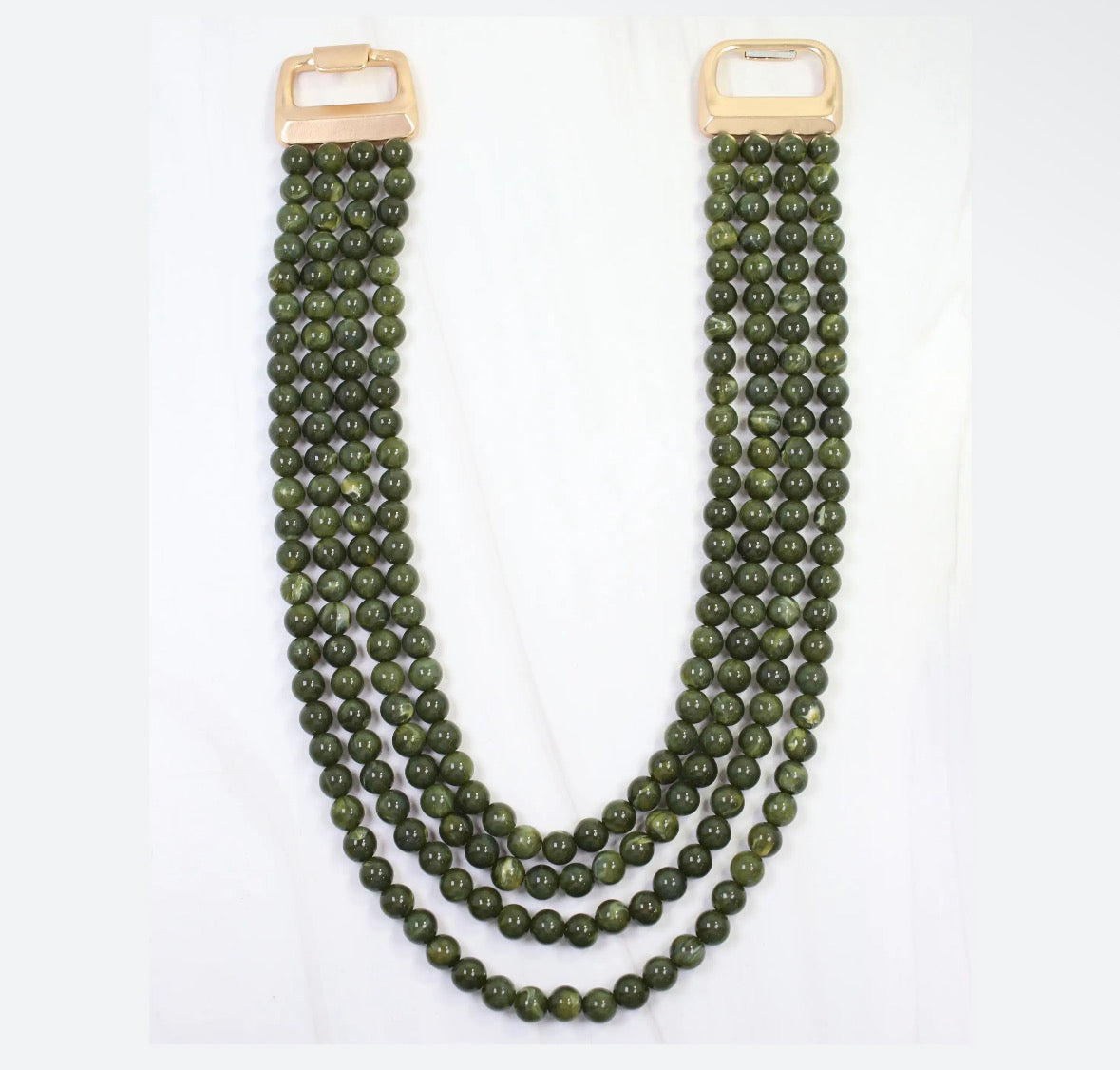 Micah Beaded Buckle Necklace