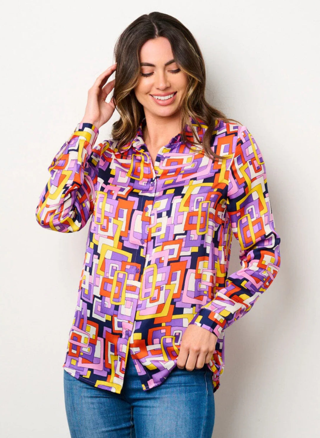 Abstract Button Up