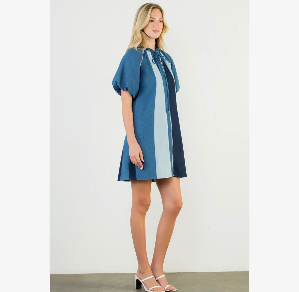 Denim Stitch Dress