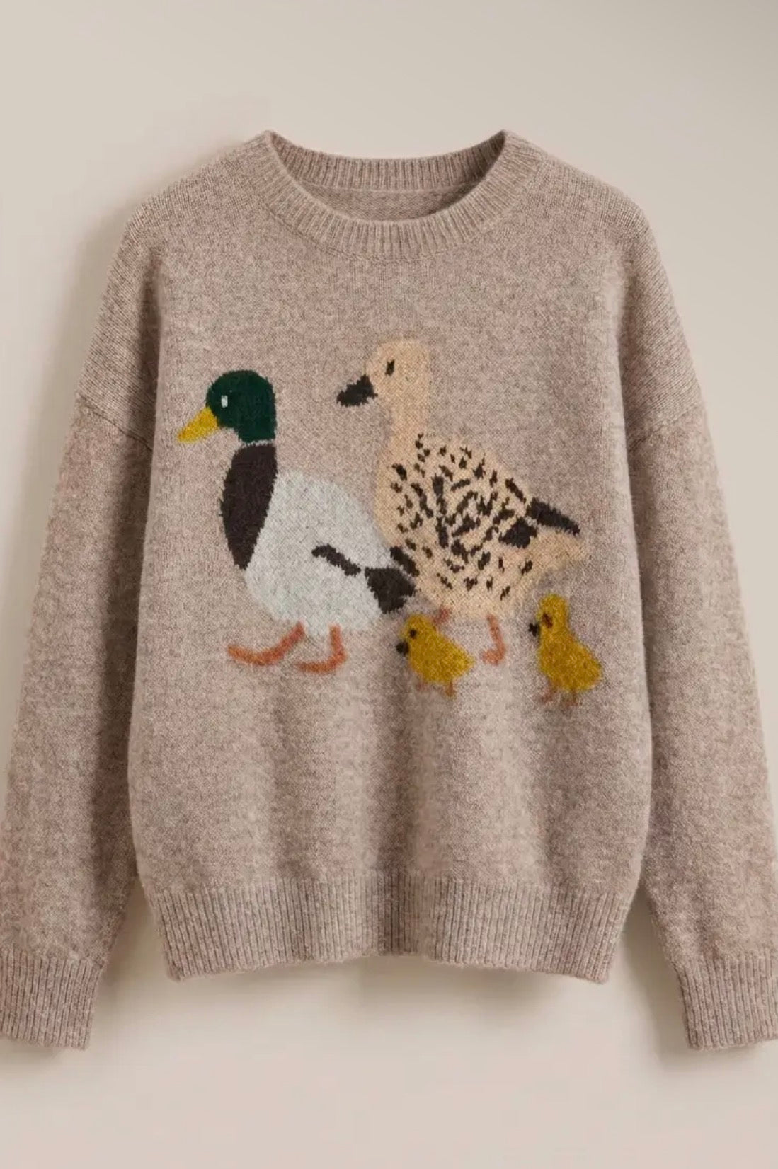 Mallard Duck Intarsia Sweater