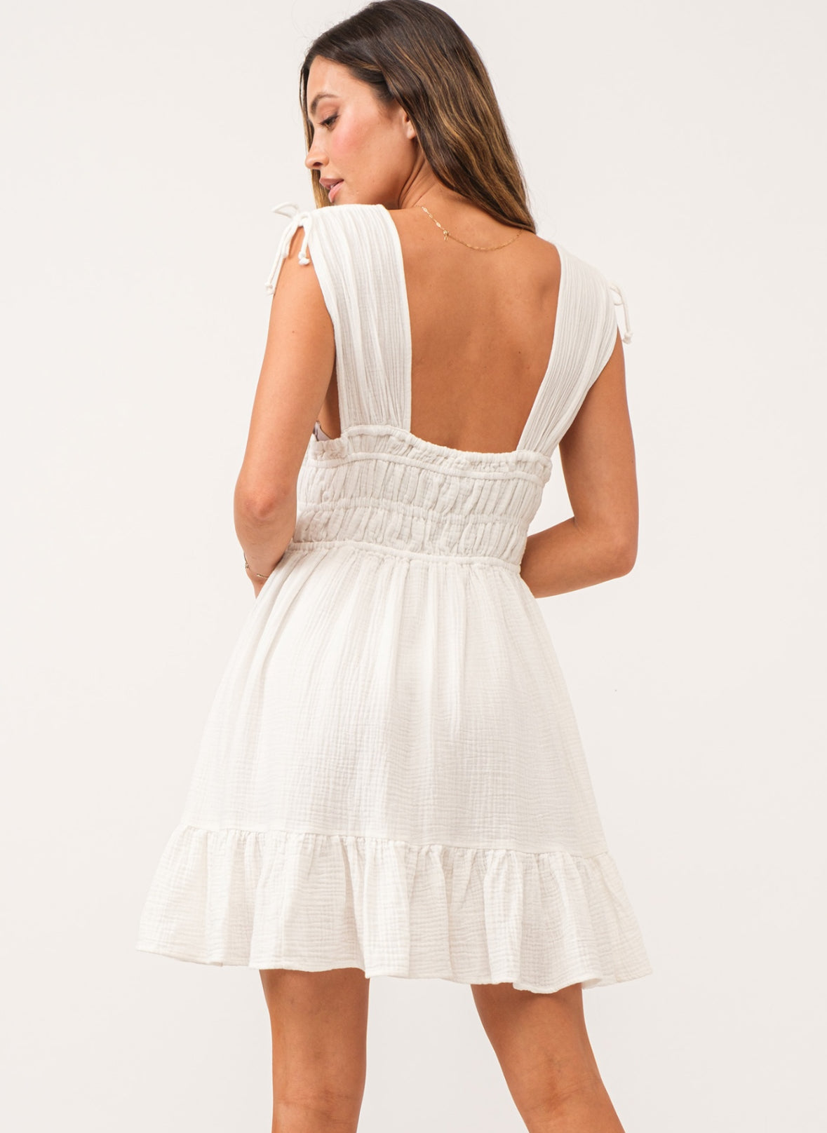 Hope White White Relaxed Dress