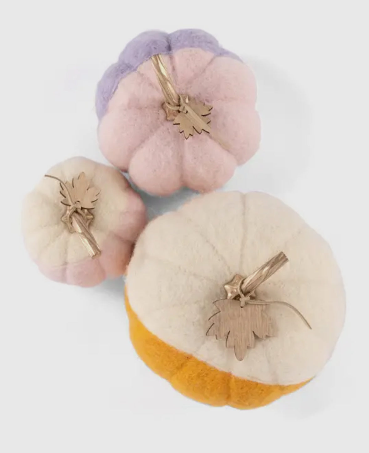 Harvest Set of 3 Pumpkins