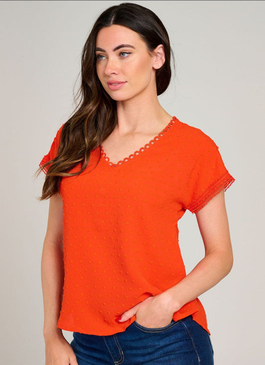 Swiss Dot Detailed Blouse