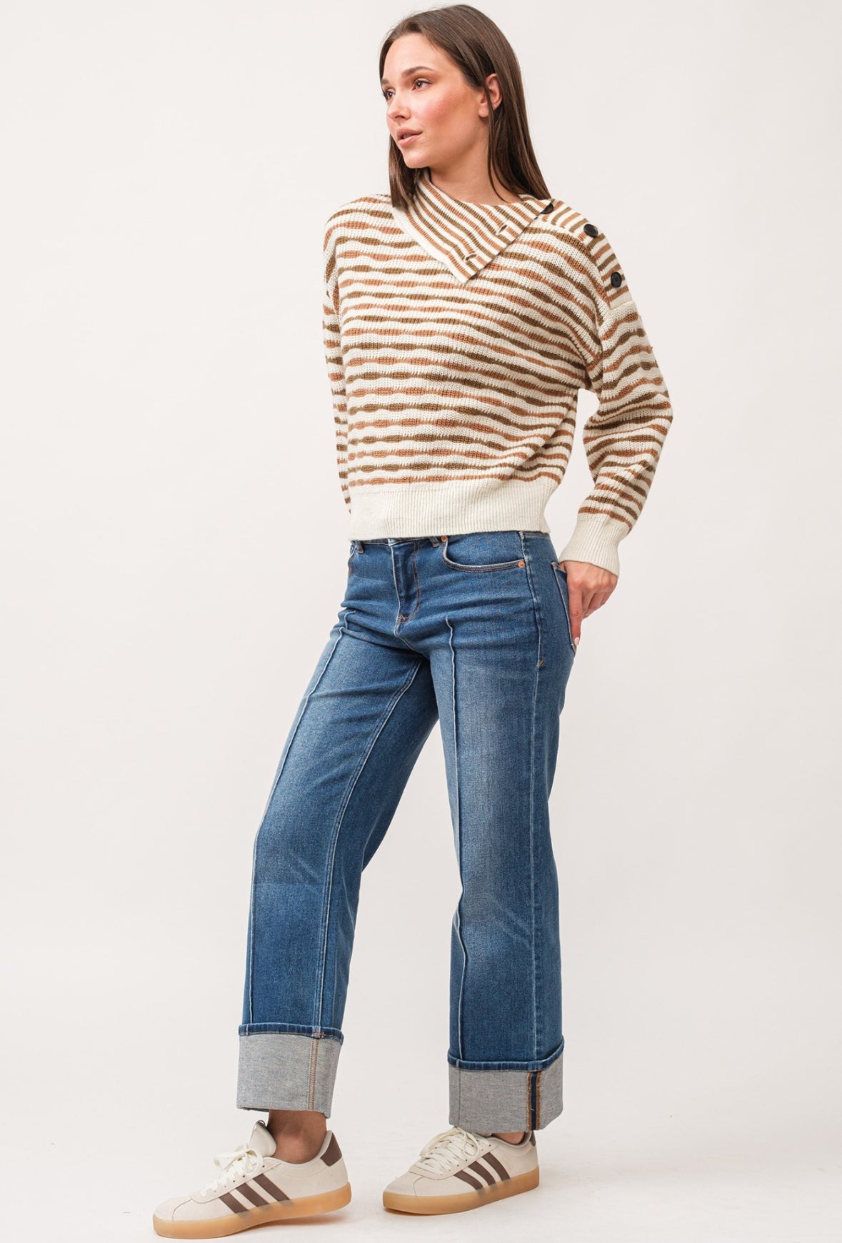 Ingrid Cafe Stripe Sweater