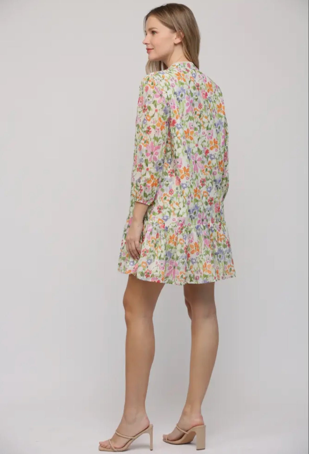 Floral Cotton Voile Dress