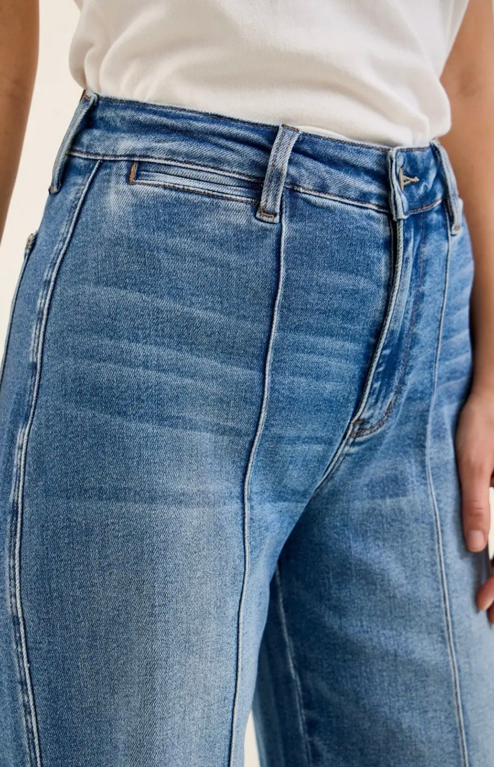 Liza Multi Seam Palazzo Judy Blue Jeans