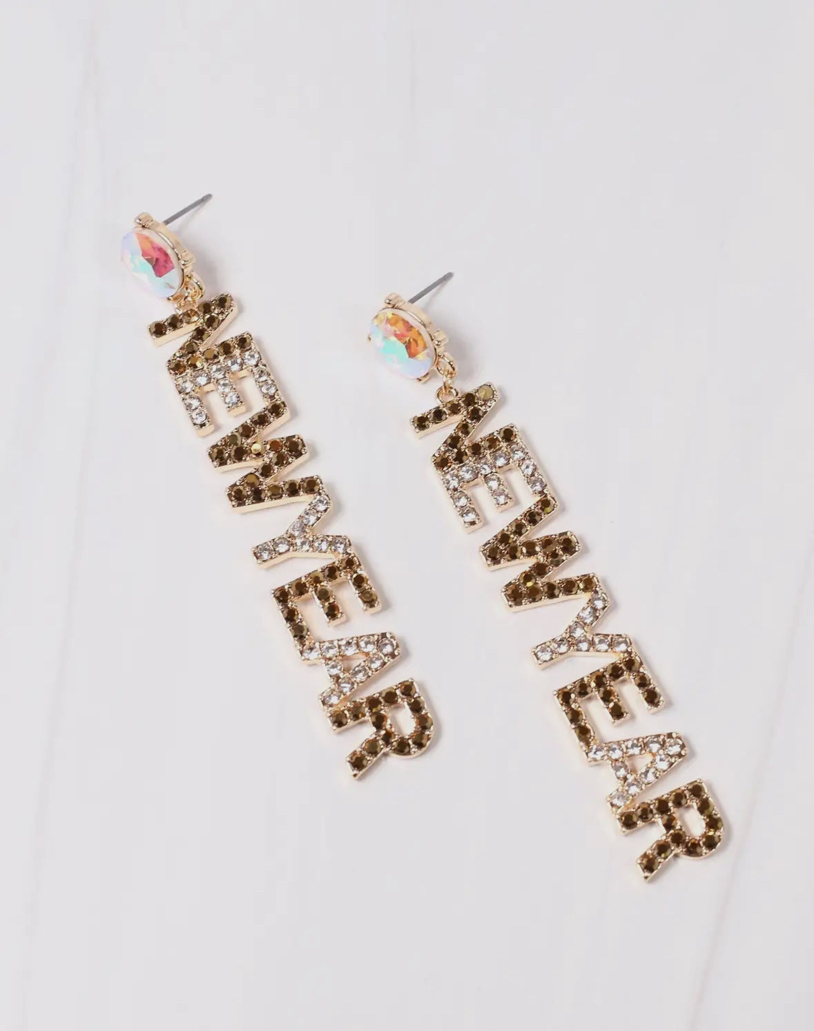 Dazzling New Year Drop Earring