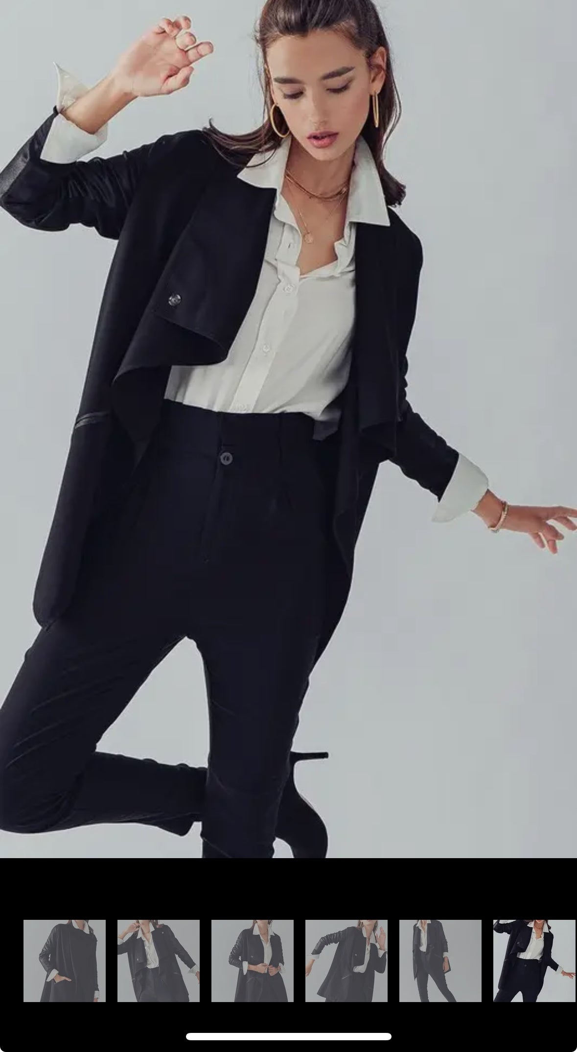Hailee Faux Leather Combined Jacket