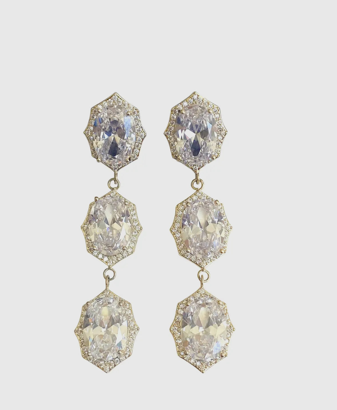 Ruby Tiered Earring