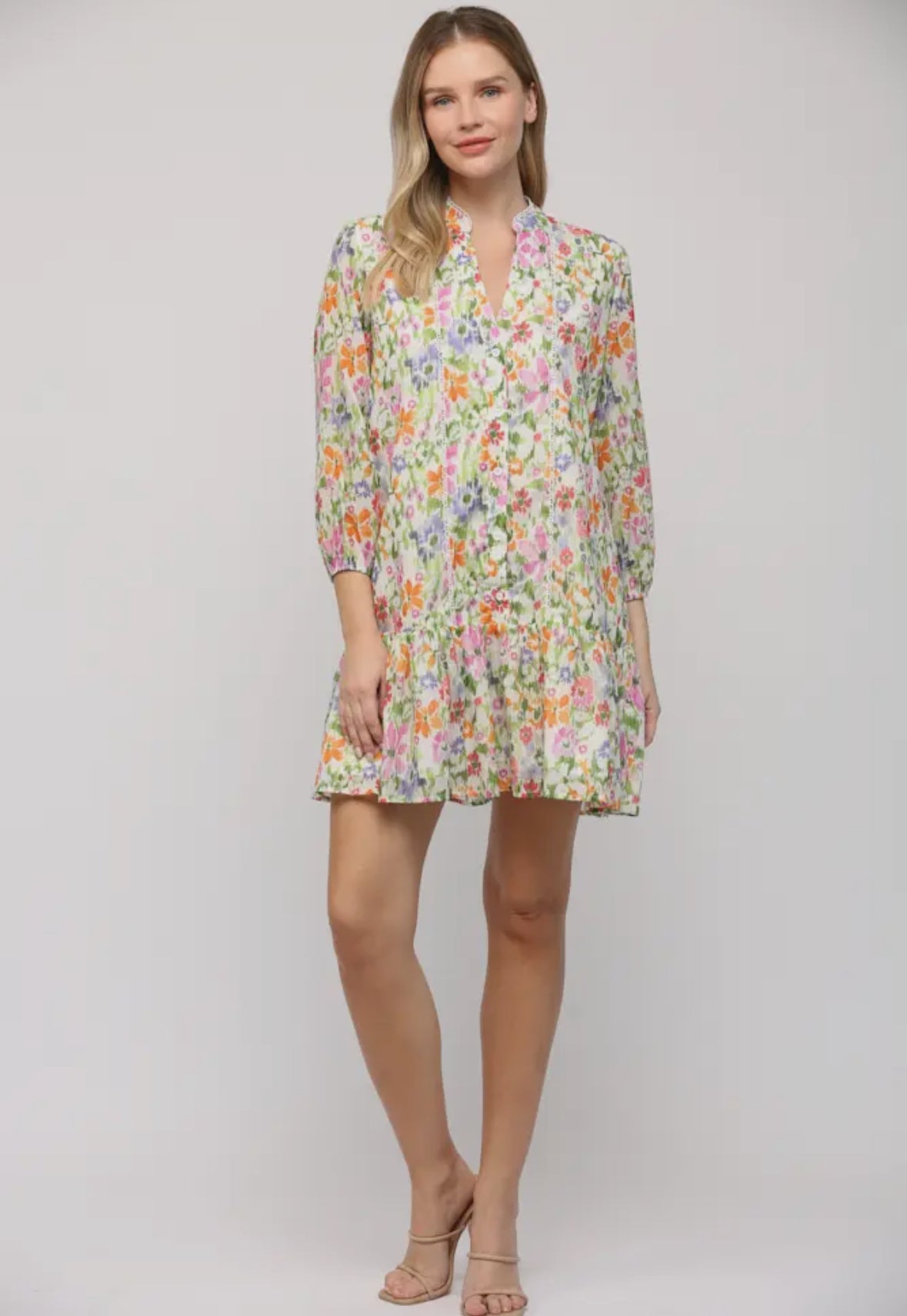 Floral Cotton Voile Dress