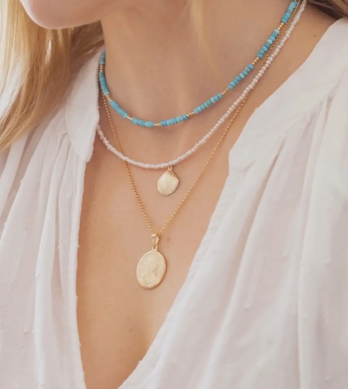 Beachcomber Fresh Water Pearl Necklace