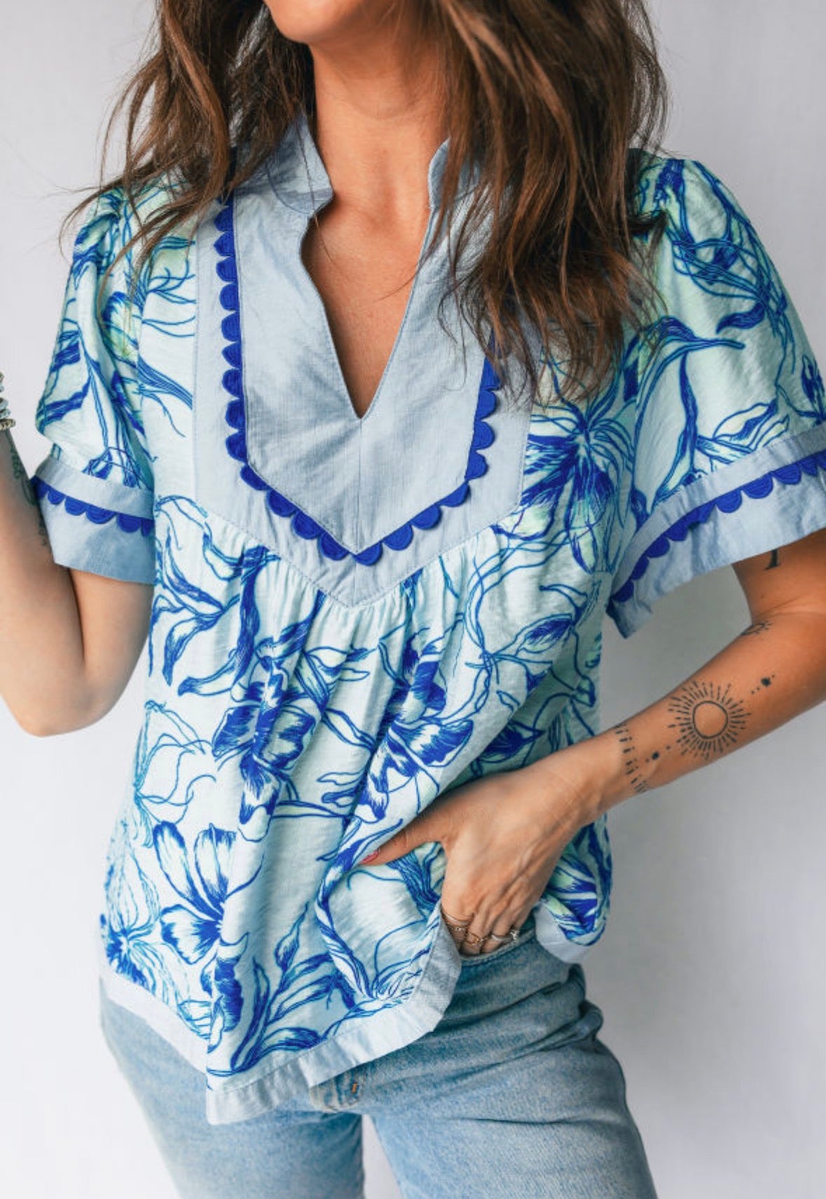 Sky Blue Baby Blouse