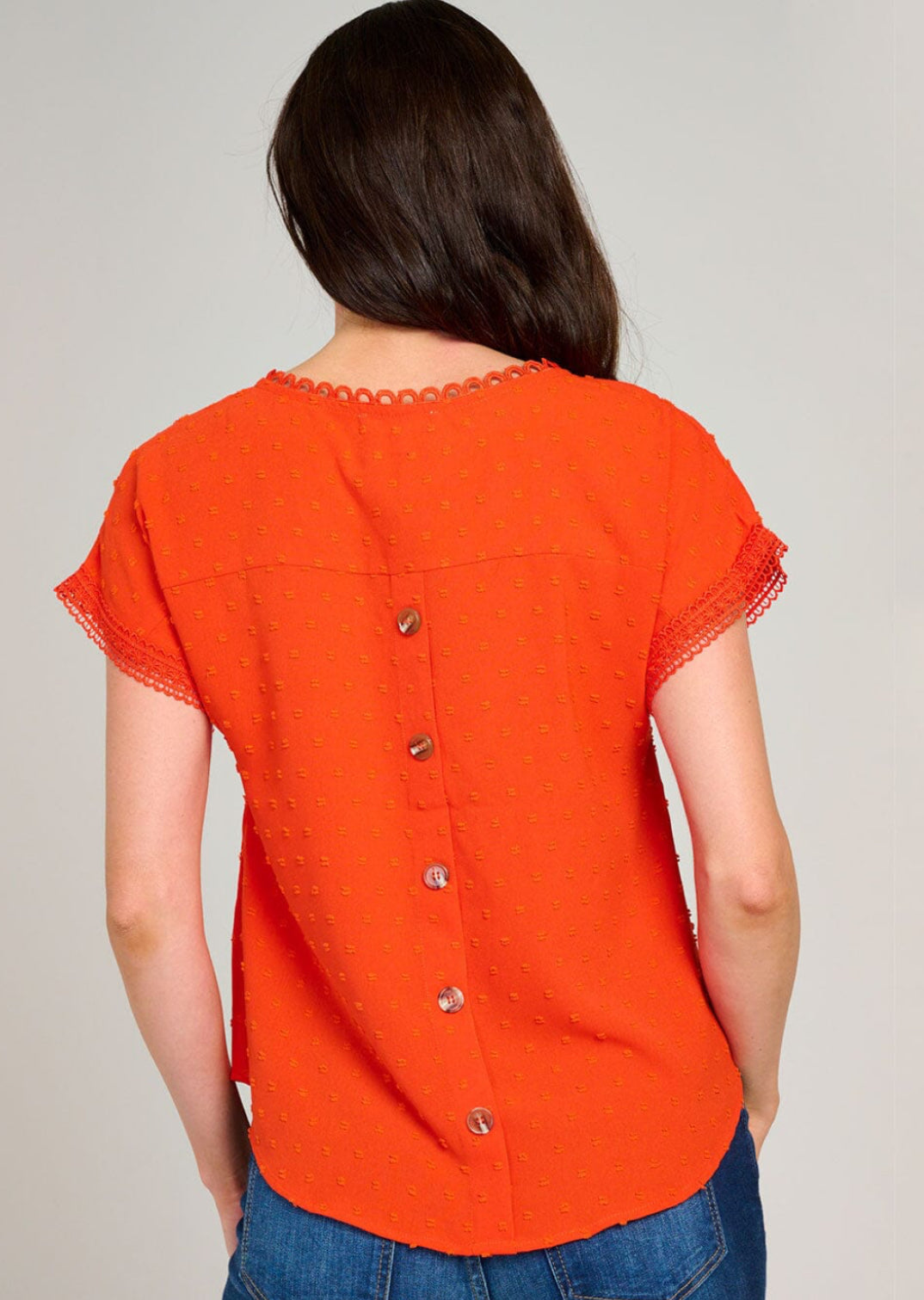 Swiss Dot Detailed Blouse