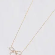 Bertha CZ Bow Necklace