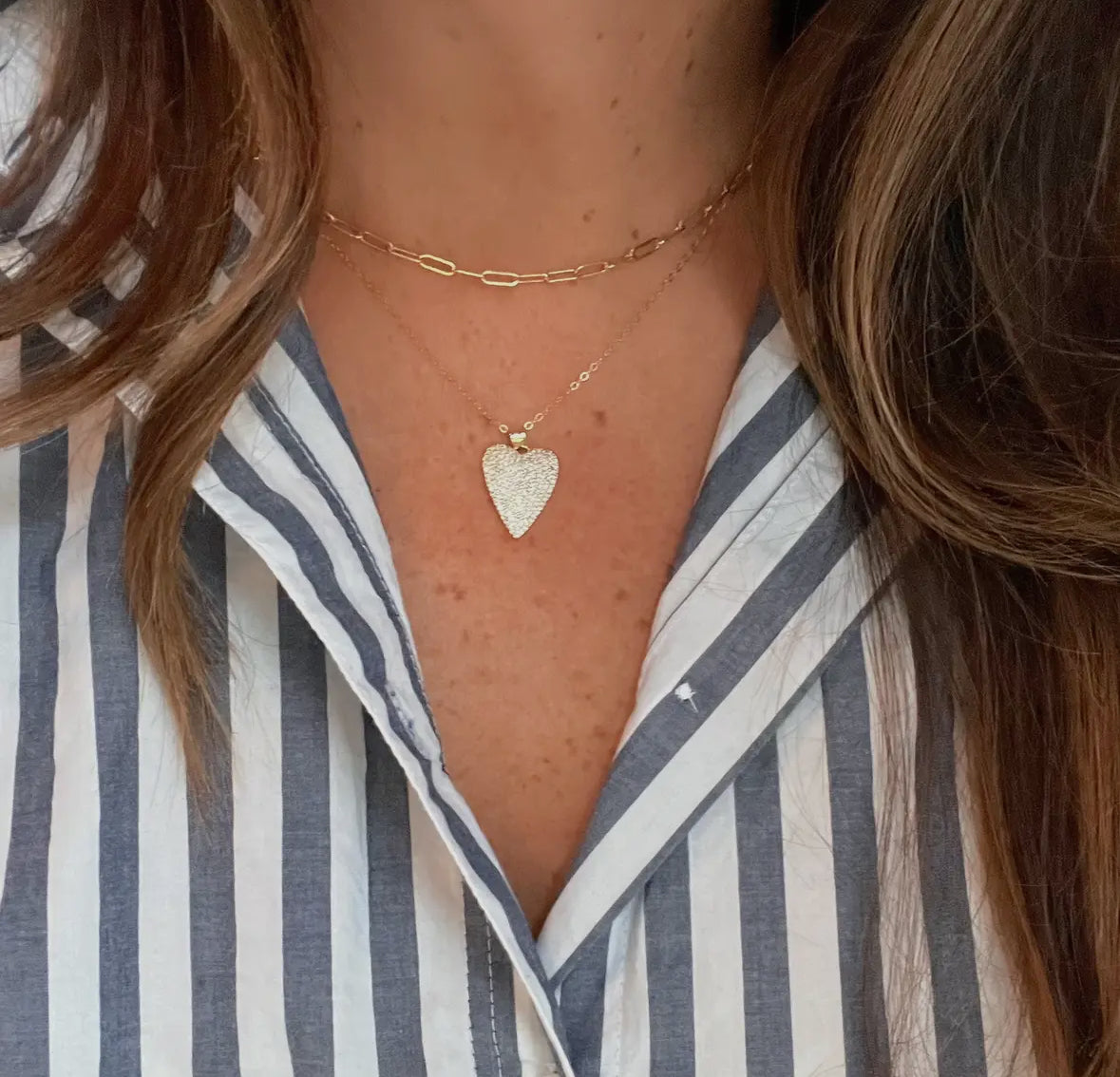 One Love CZ Filled Necklace