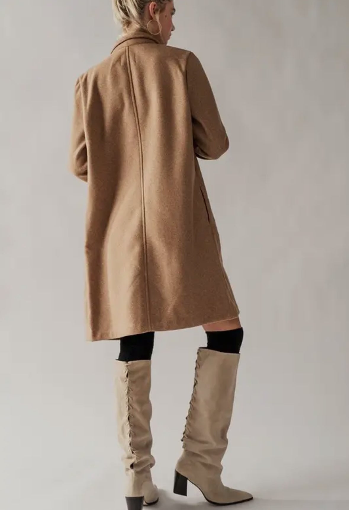 Basic Knit Coat Jacket