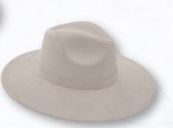 Suede Large Brim Hat